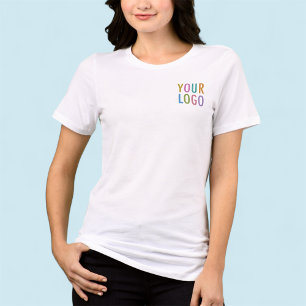 Premium Women's White T-Shirt Anpassningsbar Busin