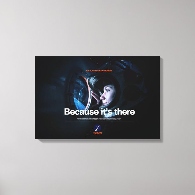 Premium Wrapped Canvas eftersom det finns där (Framsida)