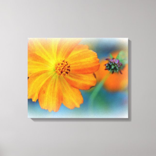 Premium Wrapped Canvas (glans) Blommor (Framsida)