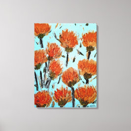 Premium Wrapped Canvas (glans) Dianthus