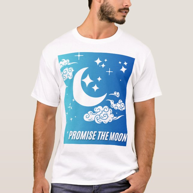 PremiumCustomizeT-shirts design av Promise theMoon T Shirt (Framsida)