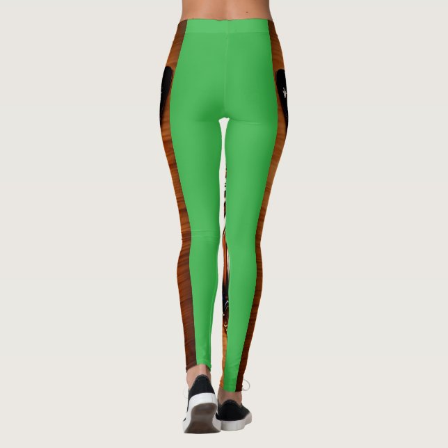 Premiumkomfort: Omdefinierade balkar Leggings (Baksida)