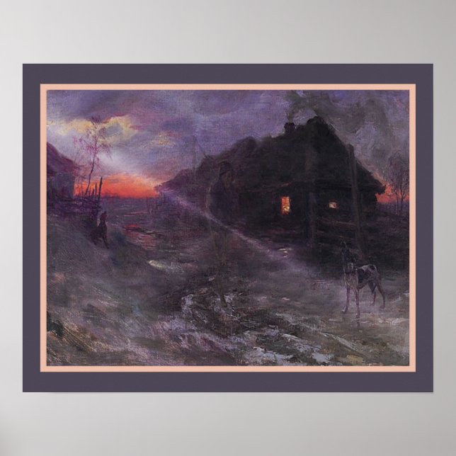 "Premonition" från Henryk Weyssenhoff ca.1893 Poster (Framsidan)