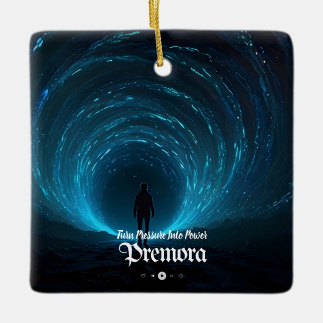 Premora minnesornament  julgransprydnad keramik (Framsida)