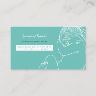 Prenatal Visit Checkup Simple Birthing Baby OB Tidsbeställning Kort