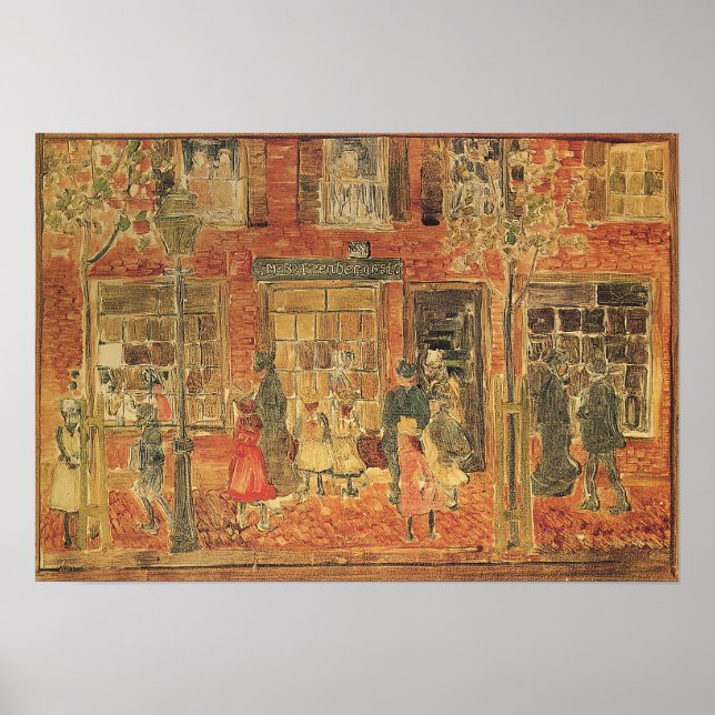 Prendergast - Gatuscen 1894 Poster (Framsidan)