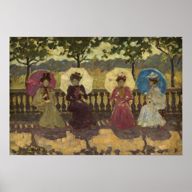 Prendergast - I parken Paris Poster (Framsidan)