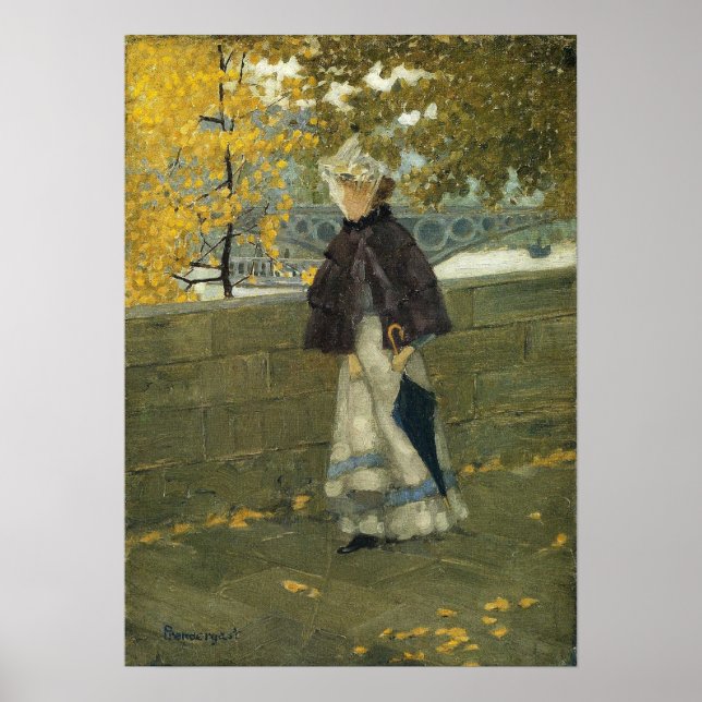 Prendergast - Längs Seine 1894 Poster (Framsidan)