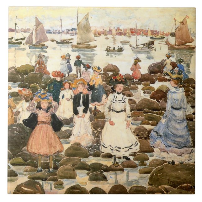 Prendergast - Low Tide, Beachmont Kakelplatta (Framsidan)