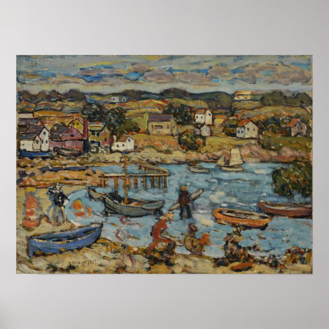 Prendergast - Marblehead hamn Poster (Framsidan)
