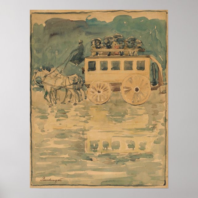 Prendergast - Parisian Omnibus 1893 Poster (Framsidan)