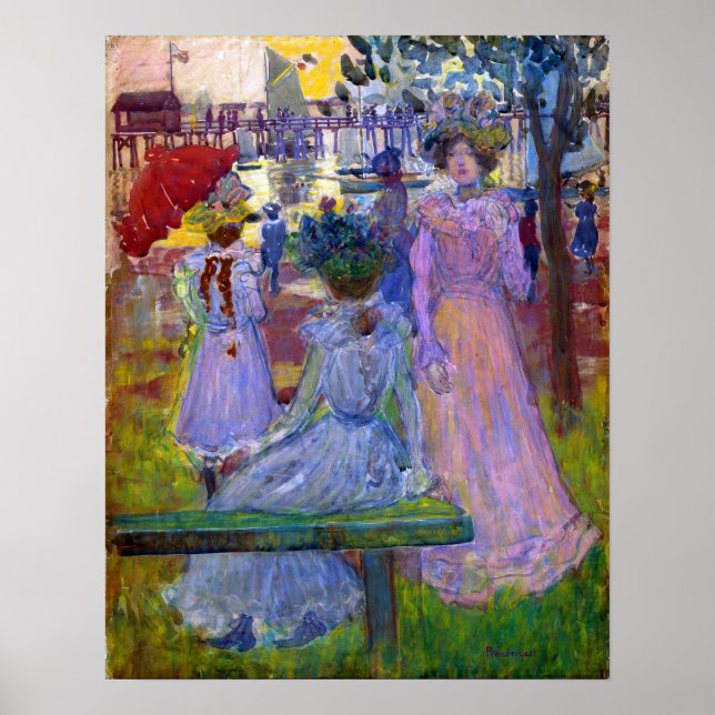 Prendergast - Sent eftermiddag, sommaren Poster (Framsidan)
