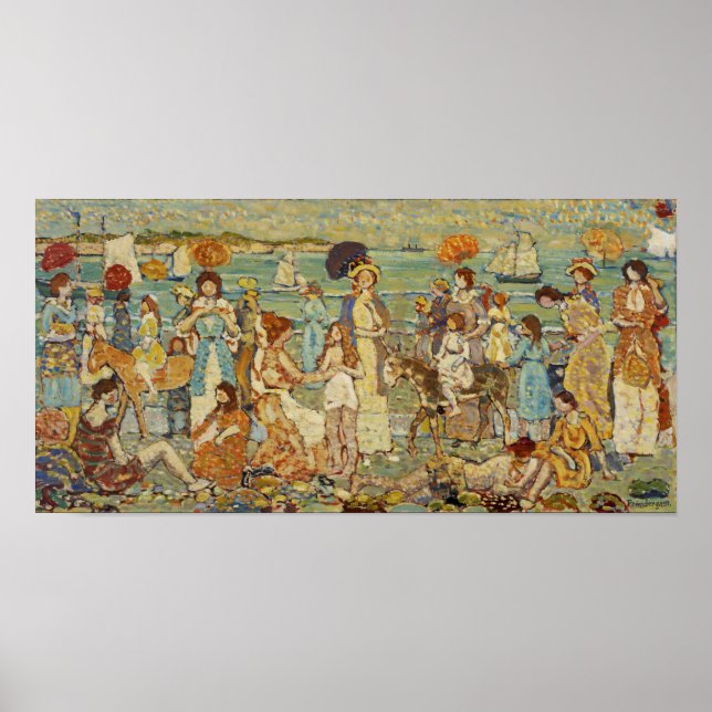 Prendergast - Strandscen Poster (Framsidan)