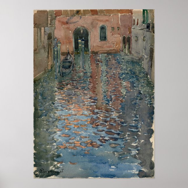 Prendergast - venetianska kanaler poster (Framsidan)