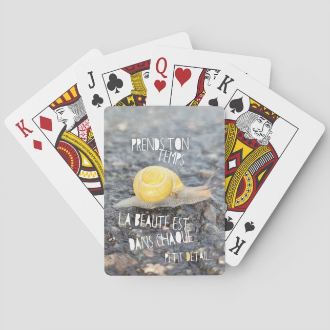 "Prends ton temps..." Casinokort (Baksidan)