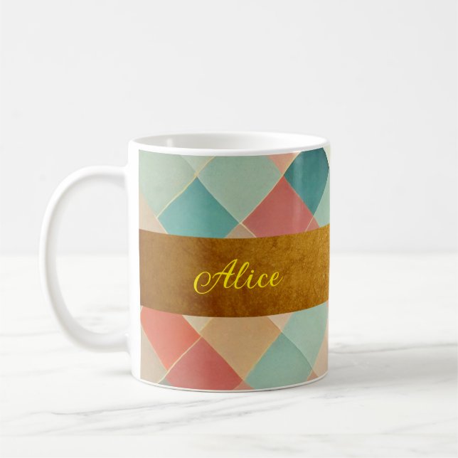 prénom personnalisé, cadeau élégant d'inspiration kaffemugg (Vänster)