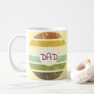 prénom personnalisé, Toile färg vintage Kaffemugg