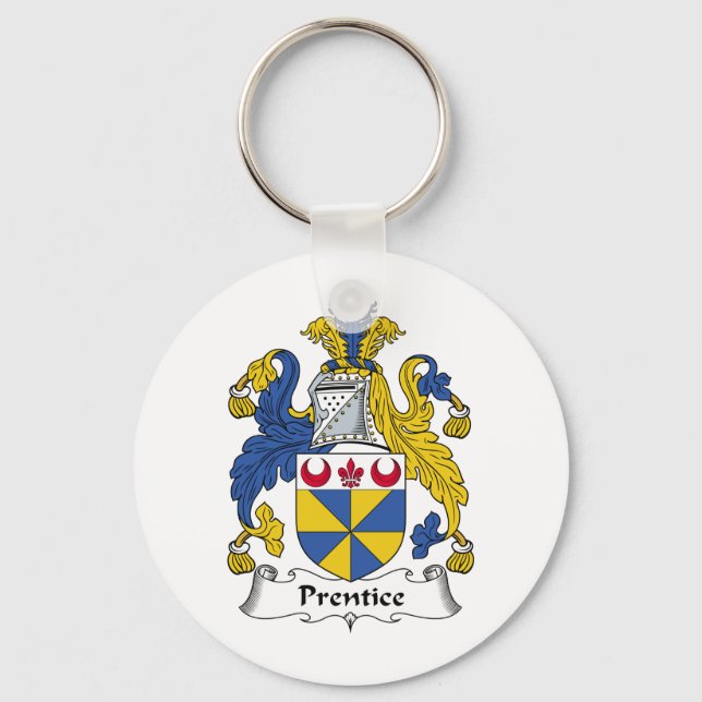 Prentice Family Crest Nyckelring (Framsida)
