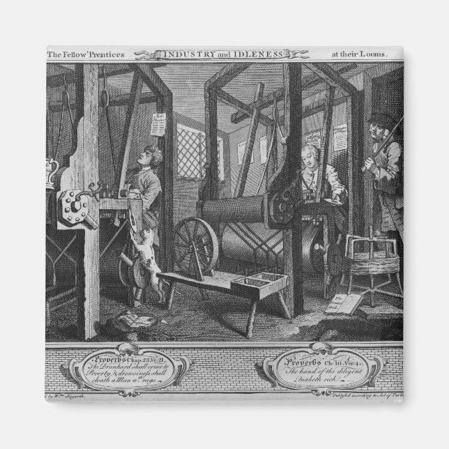 Prentices vid deras rum magnet (Framsidan)