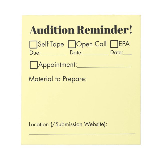 Prenumeration! Anteckningsblock (Framsida)