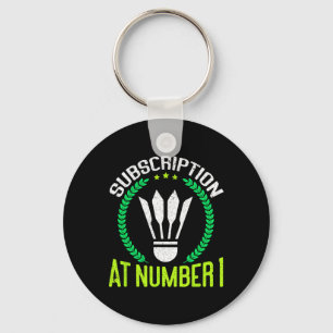 Prenumeration på nummer 1 - Lustigt badminton Nyckelring