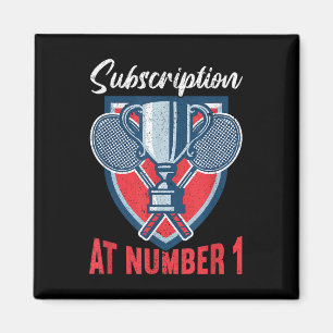 Prenumeration På Nummer 1 Rolig Badminton Magnet