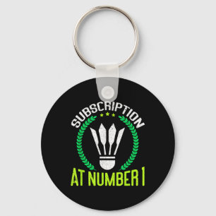 Prenumeration på rolig badminton på nummer 1 nyckelring