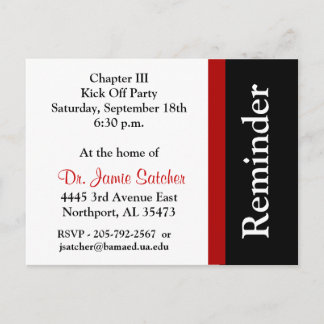 Prenumerationskort 5 inbjudan vykort