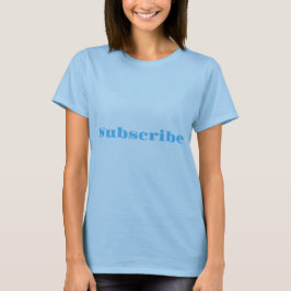Prenumerera Anpassad Text Kvinnor Flicka Ljusblå F T Shirt