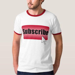Prenumerera knäppas tee shirt