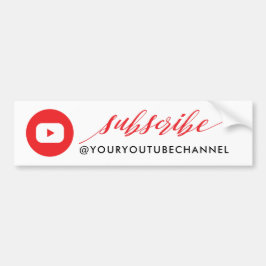 Prenumerera modern YouTube Social-media Bildekal