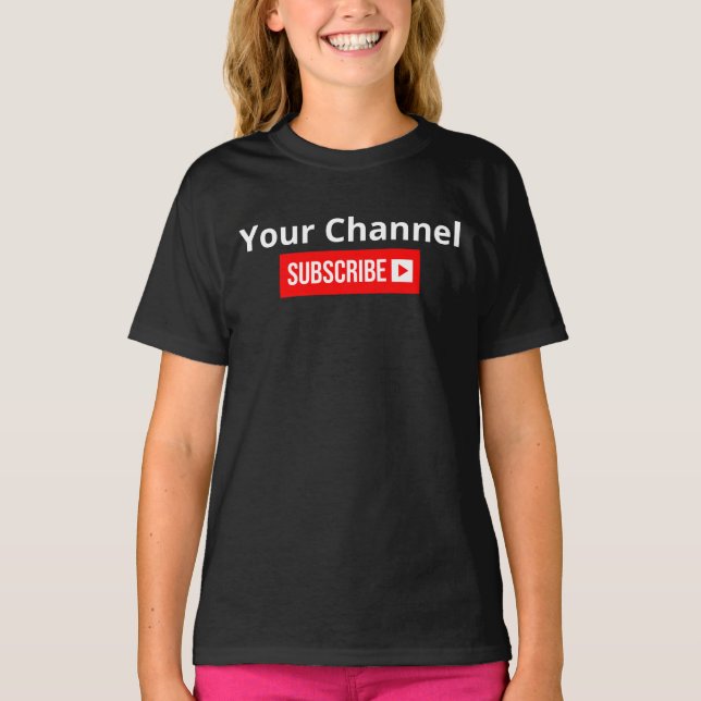 Prenumerera på personlig-kanal t shirt (Framsida)
