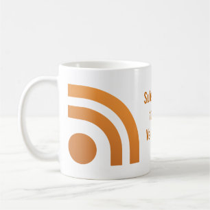 Prenumererade din valentines som hjärta pricker kaffemugg