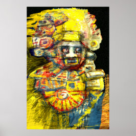 Preolumbiansk gud poster