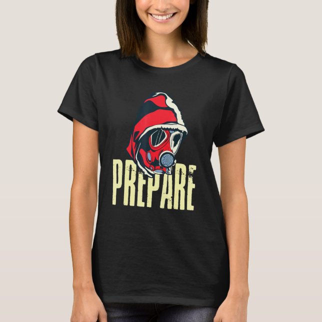 Preparera Apokalypse Survivalist Prepper T Shirt (Framsida)