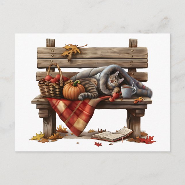 Preparing my Halloween potion Vykort (Framsida)