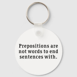 Prepositions Nyckelring