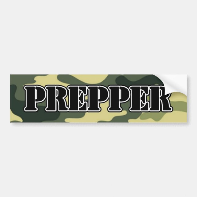 Prepper Camo Bildekal (Framsidan)