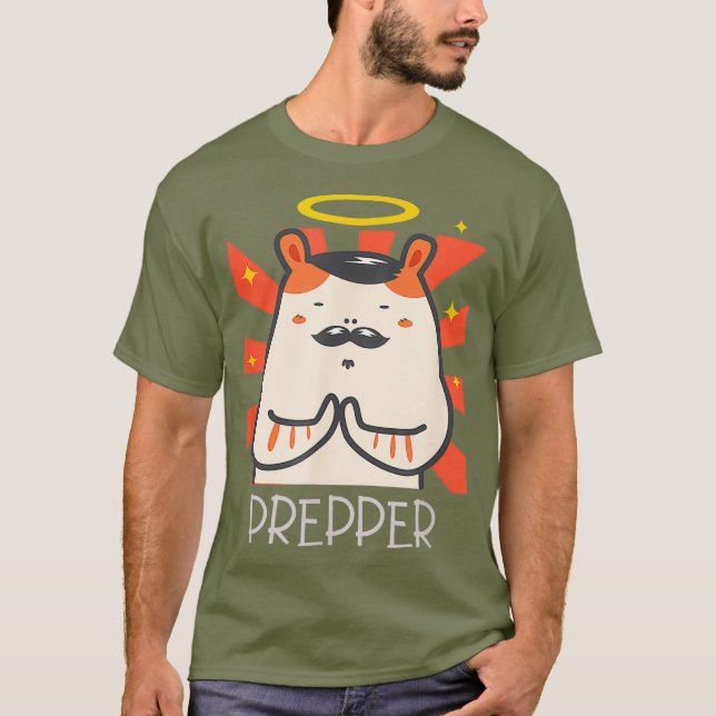Prepper Hamster Purchases Virus T Shirt (Framsida)