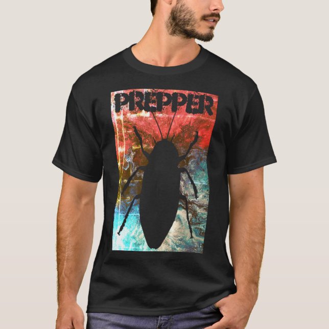 Preppers Cockroach Logotyp T-Shirt (Framsida)