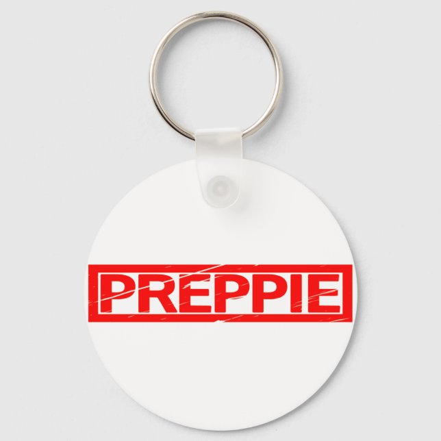 Preppie Frimärke Nyckelring (Framsida)