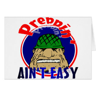 Preppin är inte lätt hälsningskort