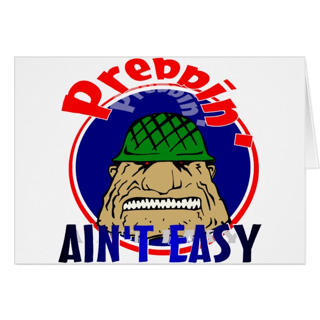 Preppin är inte lätt hälsningskort (Framsidan Horizontal)