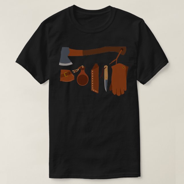 Prepping Camping 2 för överlevnad för Bushcraft Ki T Shirt (Design framsida)