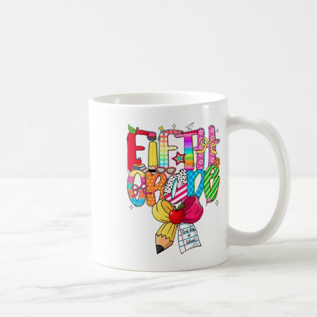 Preppy 5:e klass drömteam tillbaka till skolan lär kaffemugg (Höger)
