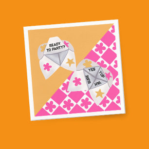 Preppy 90's Cootie Catcher Party Pappersservett