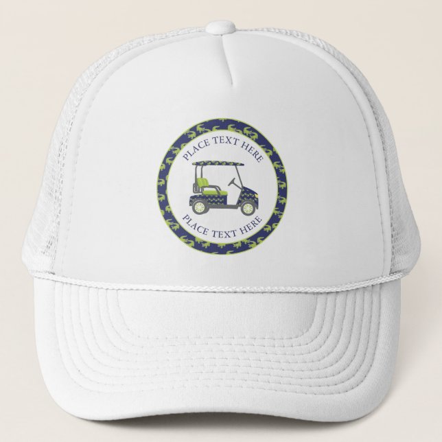 Preppy Alligator Golf Cart Keps (Framsida)