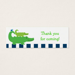 Preppy Alligator Goodie Bag Märkres Gift Märkres Litet Visitkort