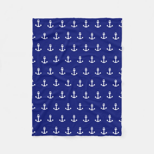 Preppy Anchor Fleece Blanket (Framsidan)