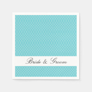 Preppy Aqua Spiral Pappersservett